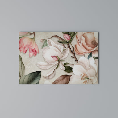 FLORAL GRACE Horizontal Canvas Print