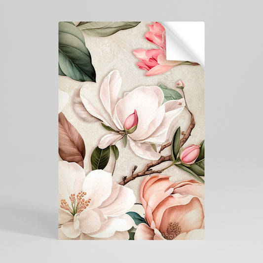 FLORAL GRACE Självhäftande Vertikal Poster