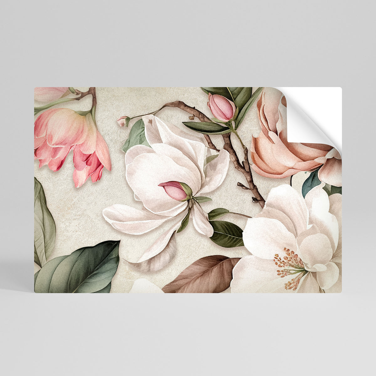 FLORAL GRACE Självhäftande Horisontell Poster