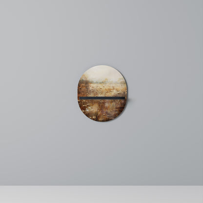 TRANQUIL FIELD Oval konsthylla i svart finish