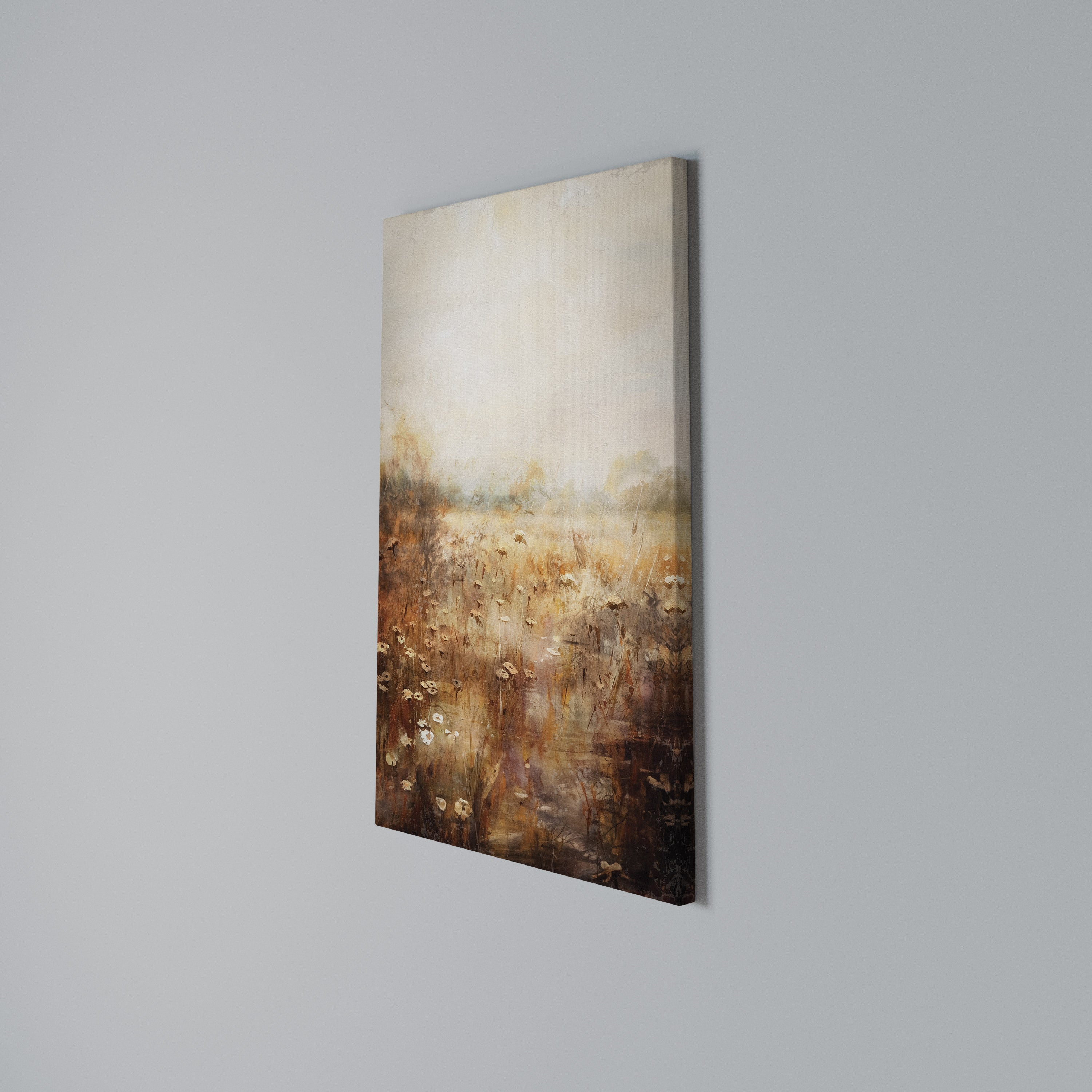 TRANQUIL FIELD Vertical Canvas Print