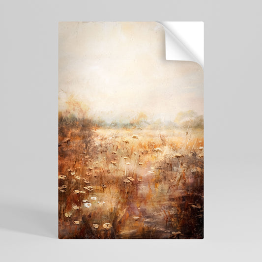 TRANQUIL FIELD Självhäftande Vertikal Poster