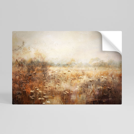 TRANQUIL FIELD Peel and Stick Horizontal Poster