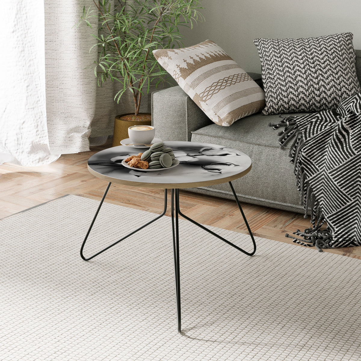 MONOCHROME COTTON DREAMS Soffbord