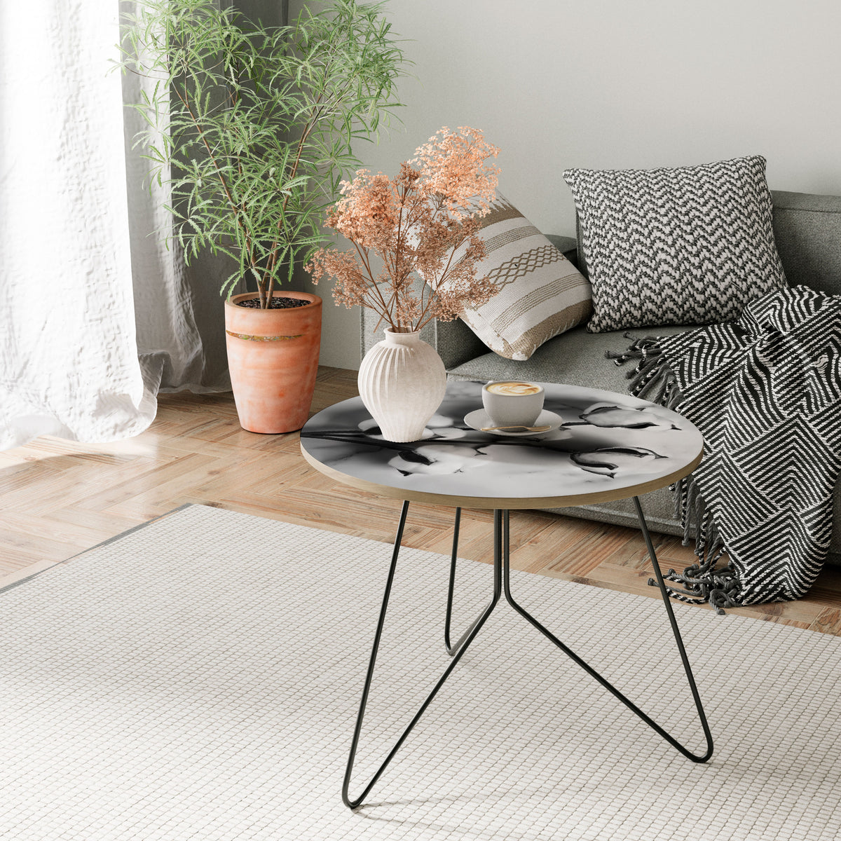 MONOCHROME COTTON DREAMS Soffbord