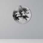 MONOCHROME COTTON DREAMS Round Wall Art