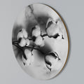 MONOCHROME COTTON DREAMS Round Wall Art