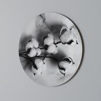 MONOCHROME COTTON DREAMS Round Wall Art
