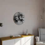 MONOCHROME COTTON DREAMS Round Wall Art