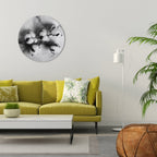 MONOCHROME COTTON DREAMS Round Wall Art