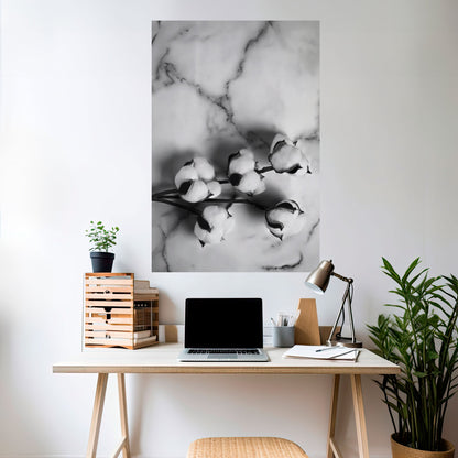 MONOCHROME COTTON DREAMS Peel and Stick Vertical Poster