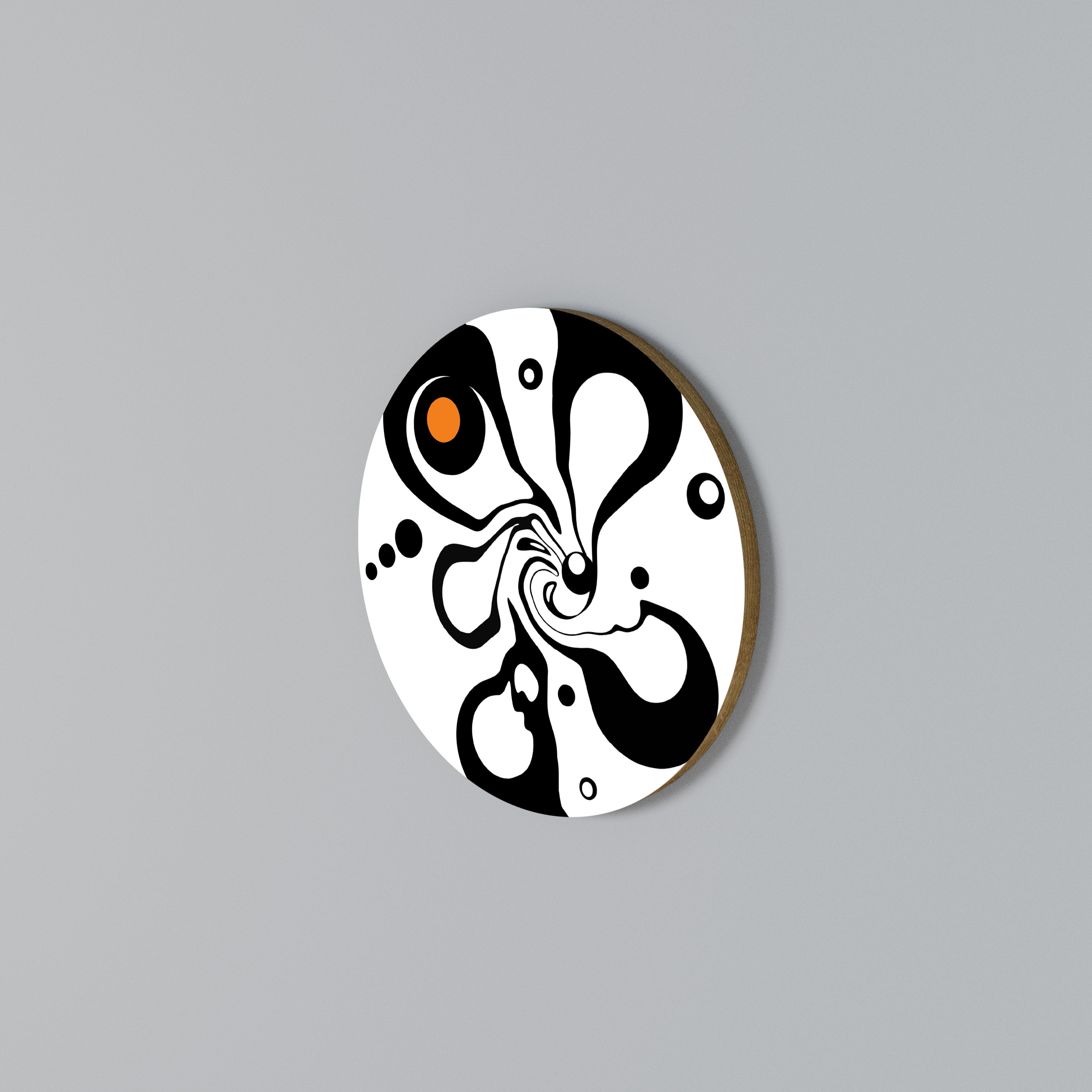 VIRVLANDE NATUR Rund Väggkonst