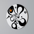 SWIRLING NATURE Round Wall Art