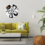 SWIRLING NATURE Round Wall Art