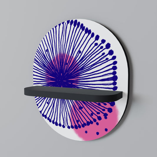 MAGIC NATURE Oval konsthylla i svart finish