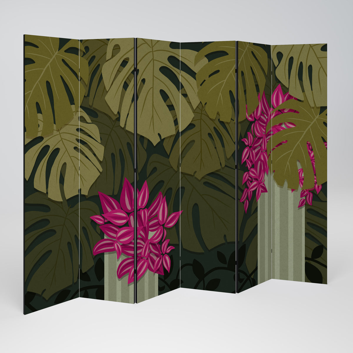 TROPICAL BEAUTY Rumsavdelare 6 paneler
