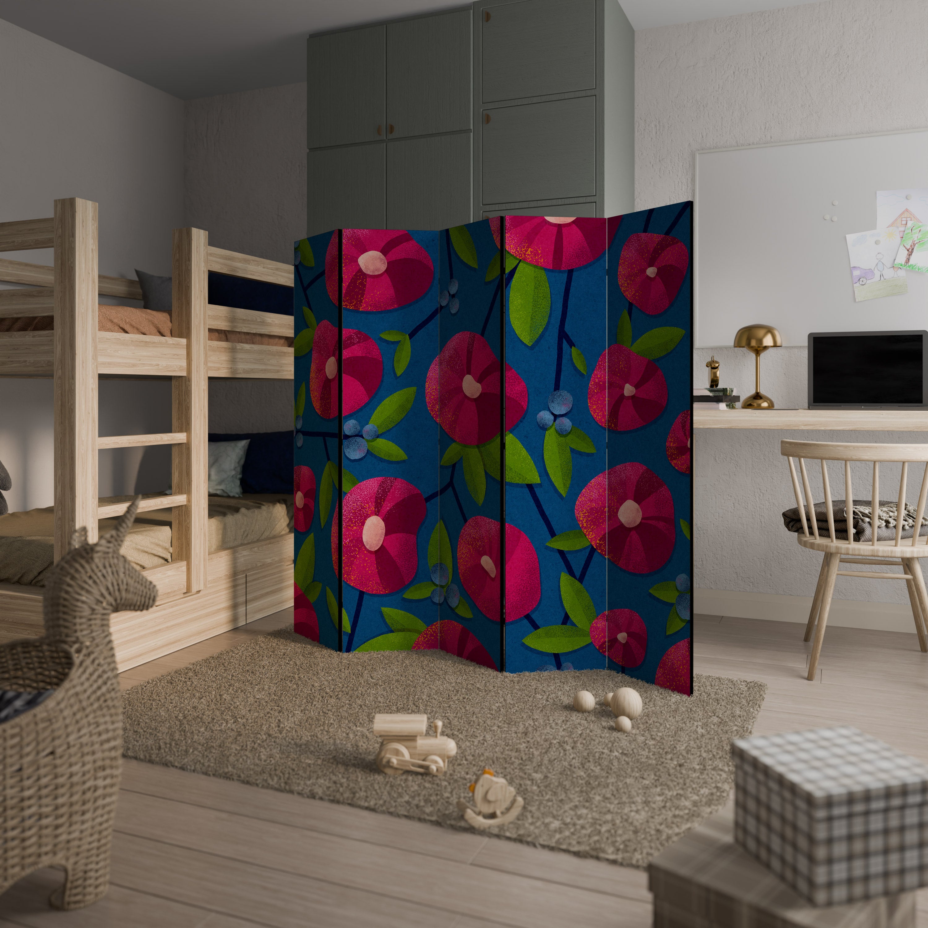 SPRING THOUGHTS Dekorativ rumsavdelare – 5 paneler