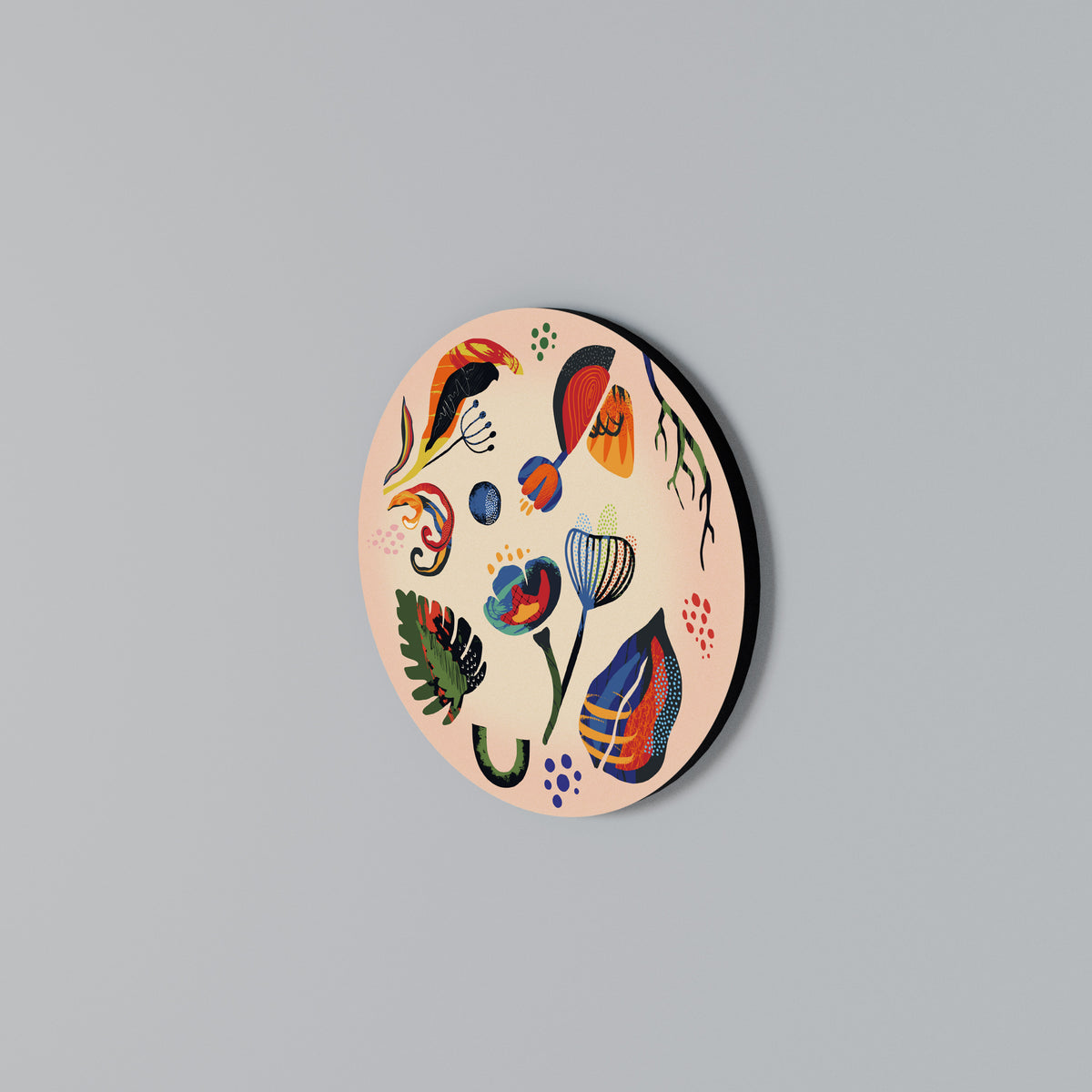 MODERN NATURE Rund väggdekor