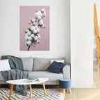 COTTON CLOUDS WHISPER Vertikal affisch med självhäftande mönster