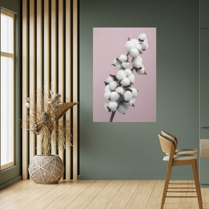 COTTON CLOUDS WHISPER Vertikal affisch med självhäftande mönster