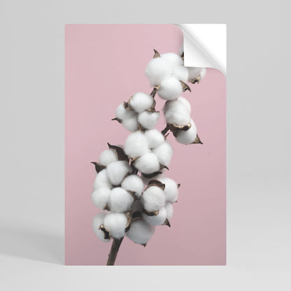 COTTON CLOUDS WHISPER Vertikal affisch med självhäftande mönster