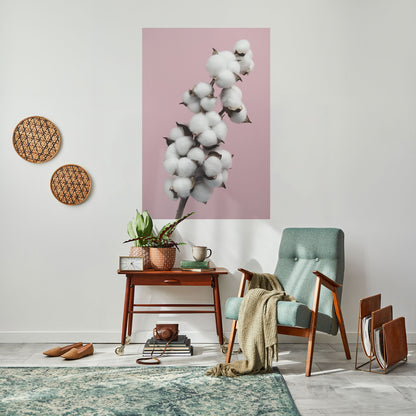 COTTON CLOUDS WHISPER Vertikal affisch med självhäftande mönster