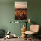 GLOWING MEADOWS AT DUSK Peel and Stick Vertical Poster