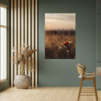 GLOWING MEADOWS AT DUSK Peel and Stick Vertical Poster