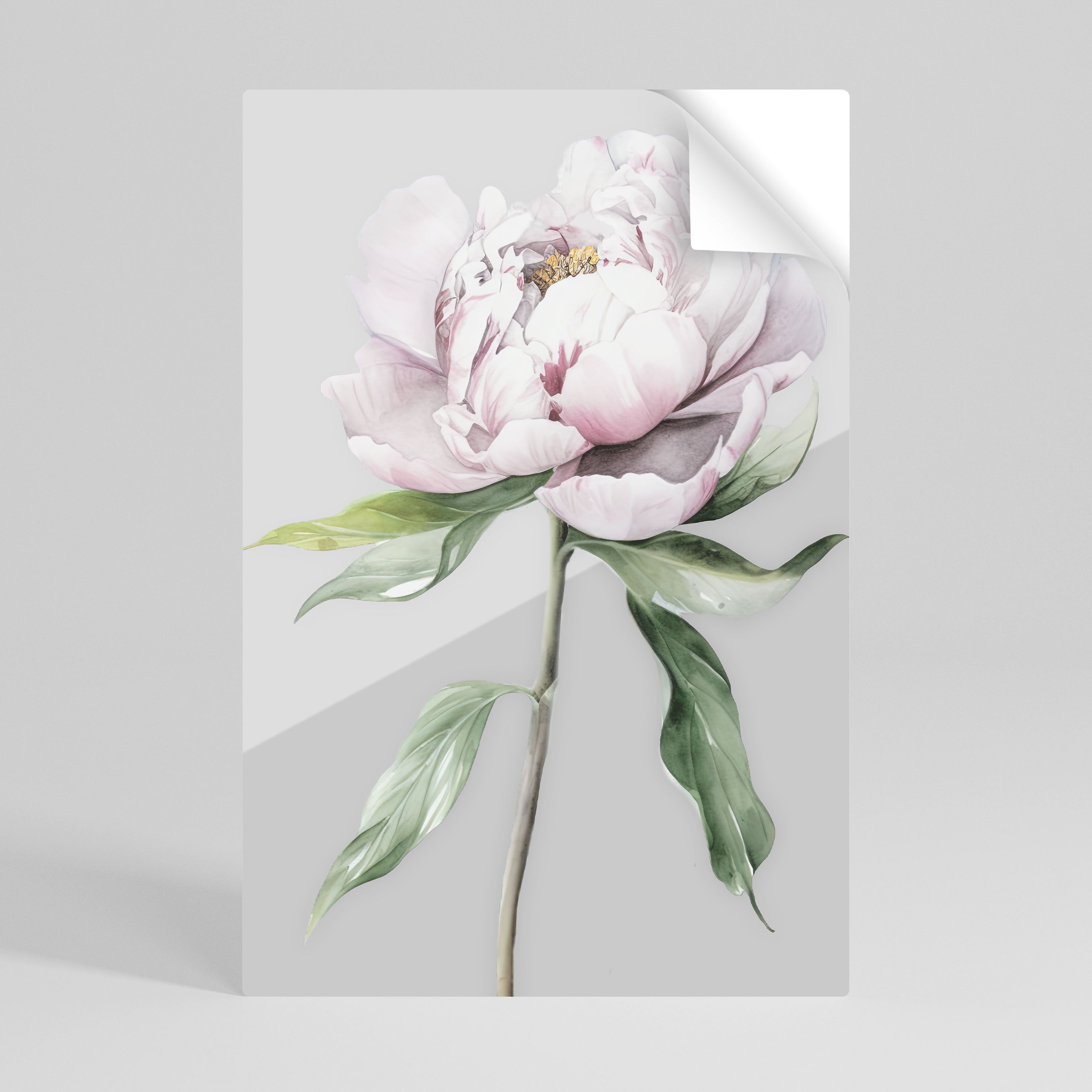 STRÅLANDE BLOMSTERFANTASI Vertikal Poster med självhäftande mönster