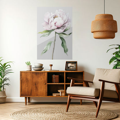 STRÅLANDE BLOMSTERFANTASI Vertikal Poster med självhäftande mönster