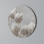 MYSTICAL BOTANICAL BLUSH Round Wall Art