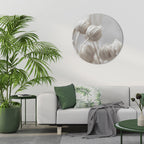 MYSTICAL BOTANICAL BLUSH Round Wall Art
