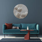 MYSTICAL BOTANICAL BLUSH Round Wall Art