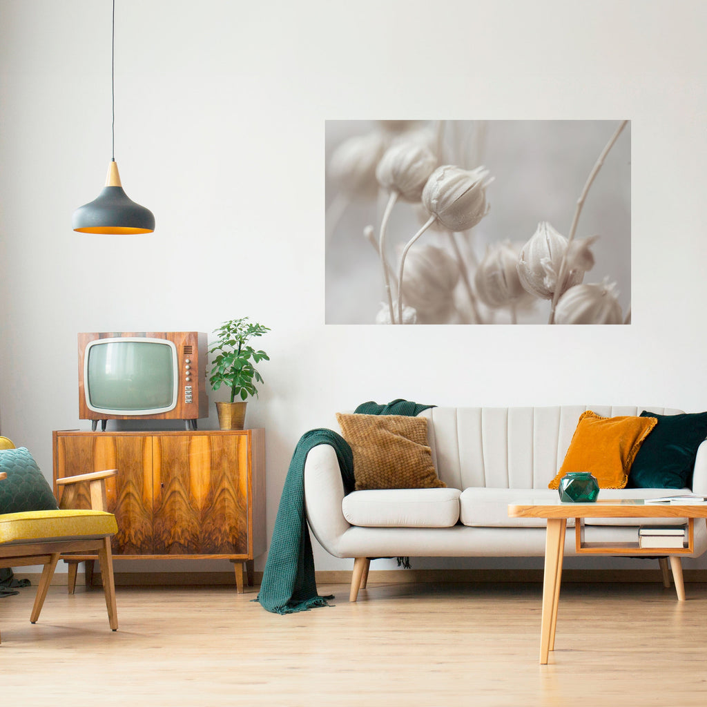 MYSTISK BOTANISK ROUGE Horisontell Poster med självhäftande text