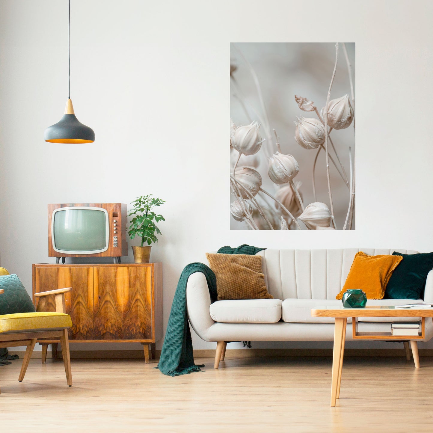 TRANQUIL BLOOMING VISION Peel and Stick Vertical Poster