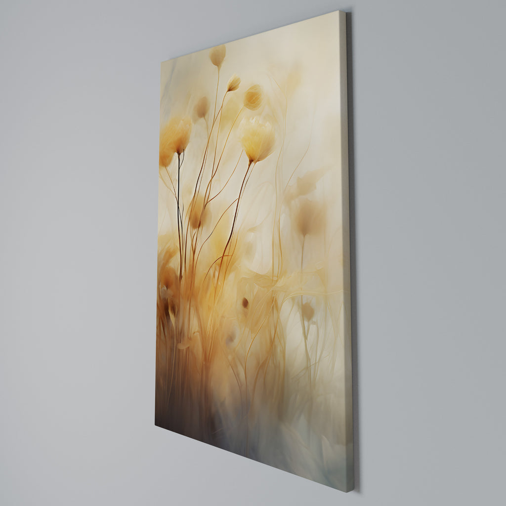 GOLDEN HUE EMBRACE Vertical Canvas Print