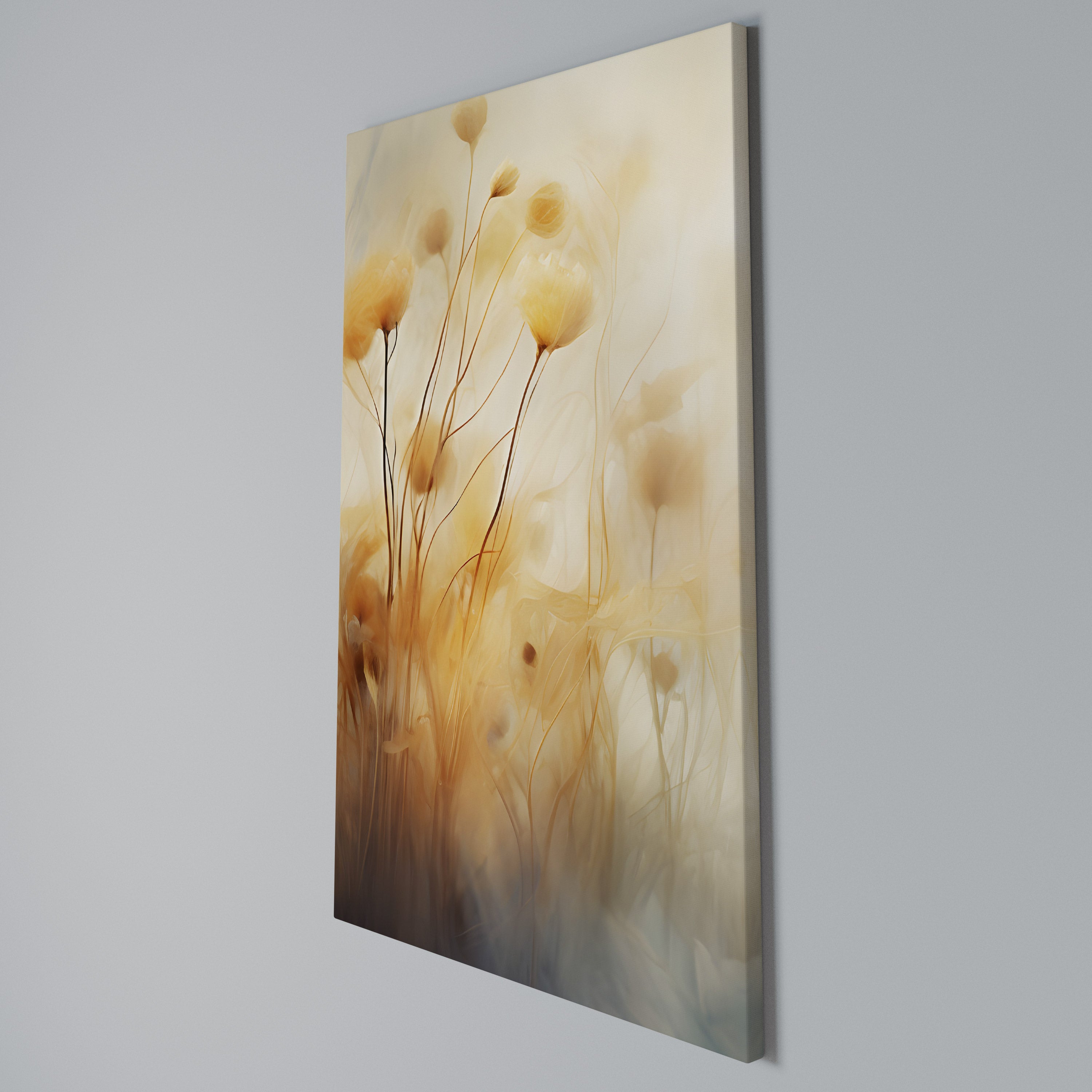 GOLDEN HUE EMBRACE Vertical Canvas Print