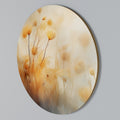 GOLDEN HUE EMBRACE Round Wall Art