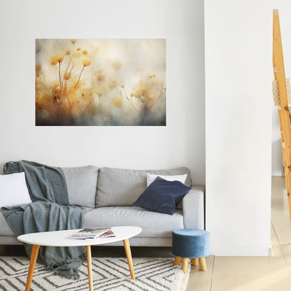 GYLLENE HÅRD OMFATTNING horisontell poster med självhäftande text