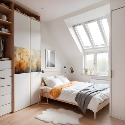 GYLLENE HÅRD OMFATTNING horisontell poster med självhäftande text