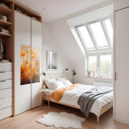 GOLDEN HUE EMBRACE Peel and Stick Vertical Poster