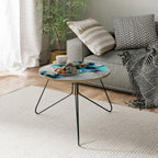 Koboltblommor soffbord