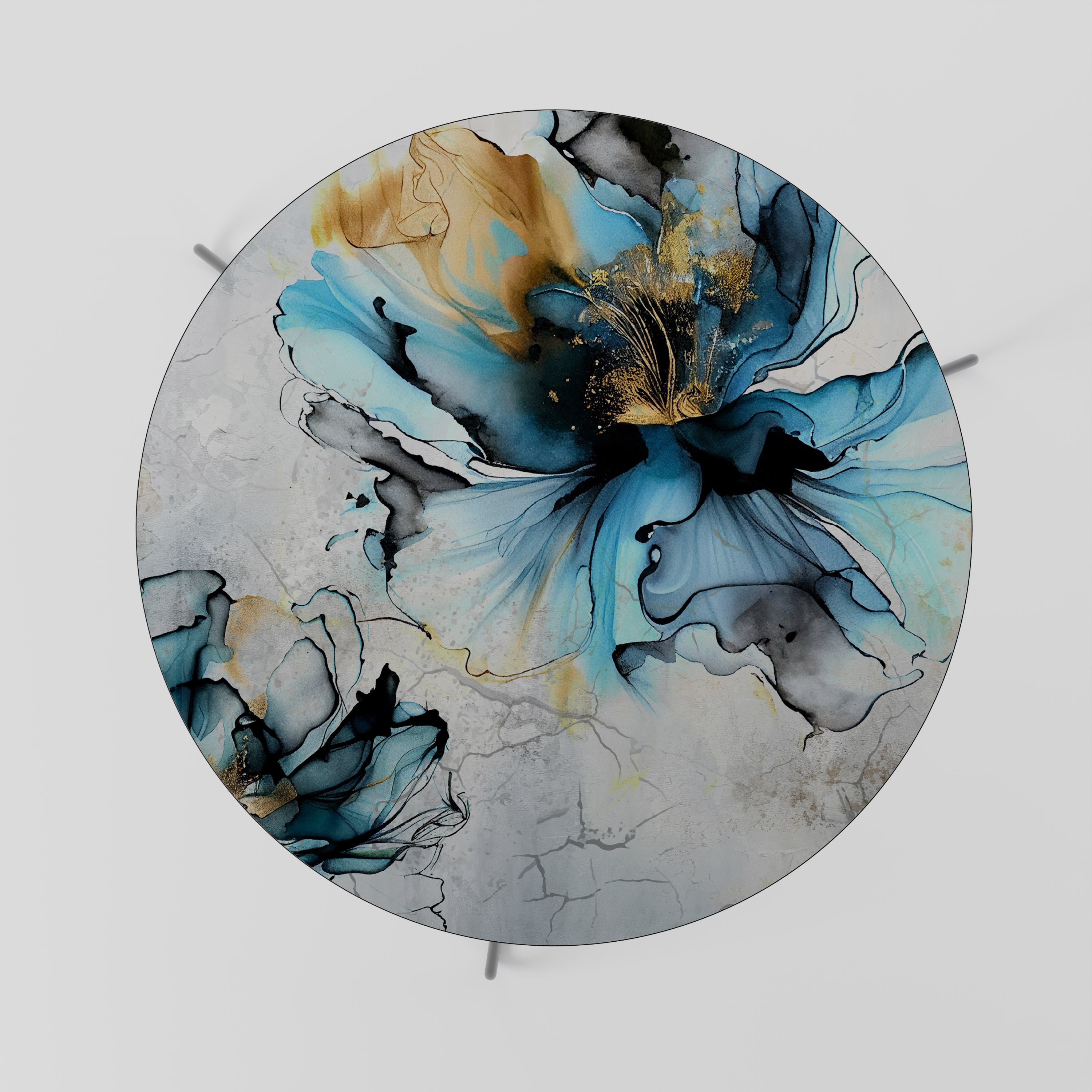 Koboltblommor soffbord