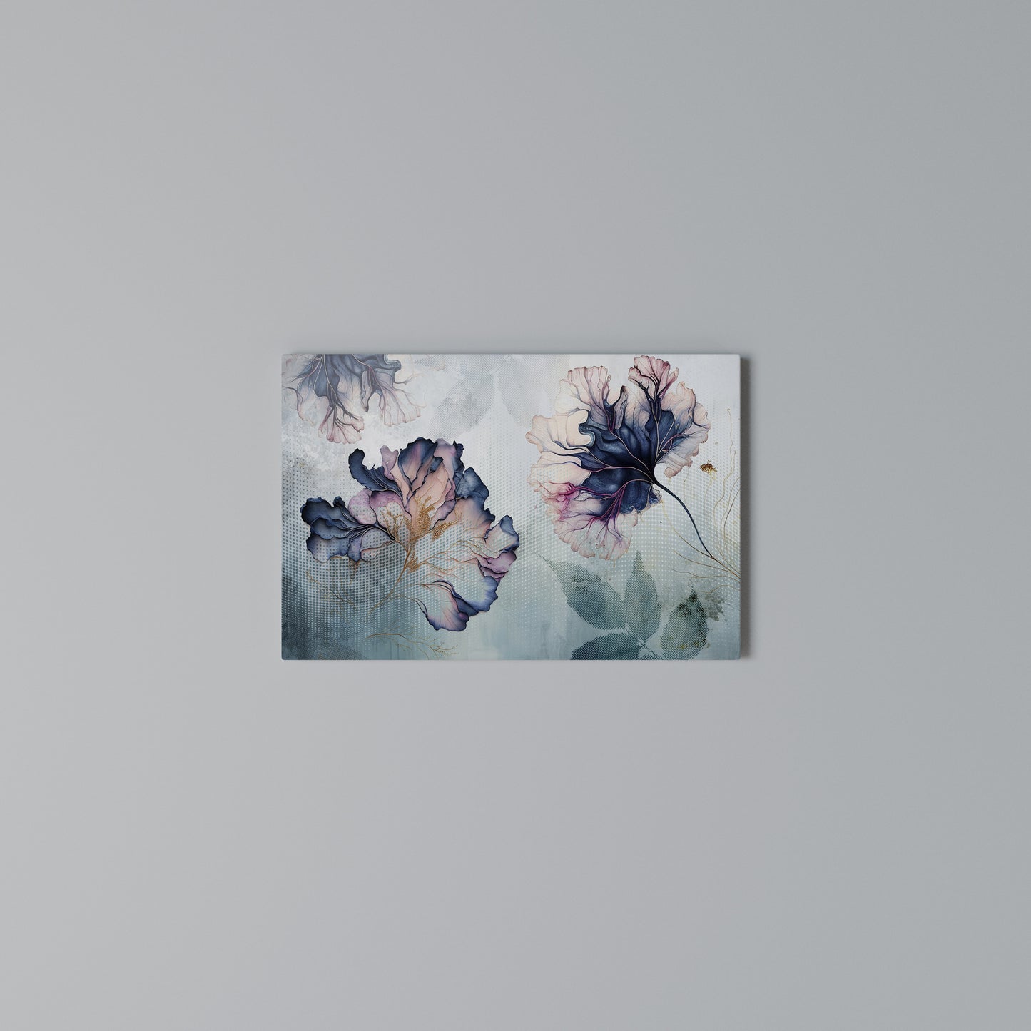 ICY BLOSSOMS Horizontal Canvas Print