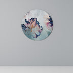 ICY BLOSSOMS Round Wall Art
