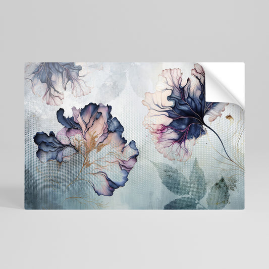 ICY BLOSSOMS horisontell poster med självhäftande motiv