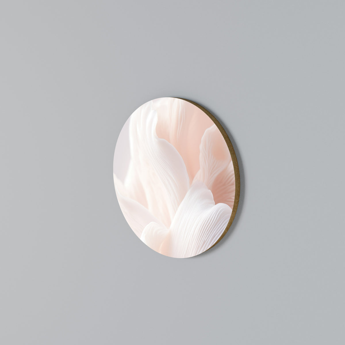 DELICATE PINK HARMONY Rund väggdekor