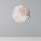 DELICATE PINK HARMONY Round Wall Art
