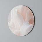 DELICATE PINK HARMONY Round Wall Art