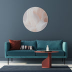 DELICATE PINK HARMONY Round Wall Art